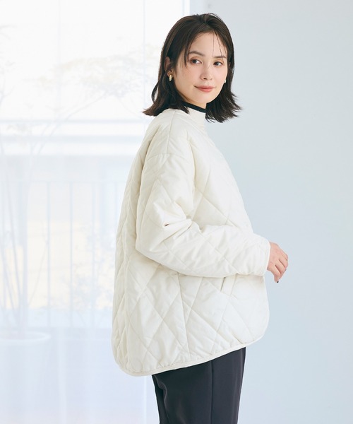 coca（coca）（コカ）の「＼新色追加／リバーシブルキルティングブルゾン（ブルゾン・レディース・アイボリー/ブラック/カーキ/その他/チャコール/B/A・M/L/S/XL）」の15枚目の写真