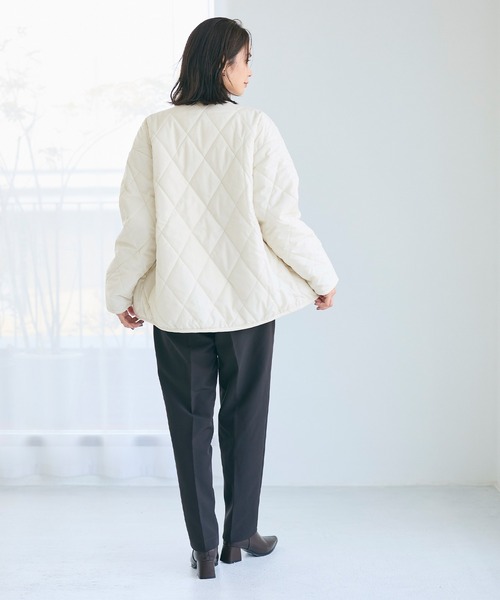 coca（coca）（コカ）の「＼新色追加／リバーシブルキルティングブルゾン（ブルゾン・レディース・アイボリー/ブラック/カーキ/その他/チャコール/B/A・M/L/S/XL）」の16枚目の写真