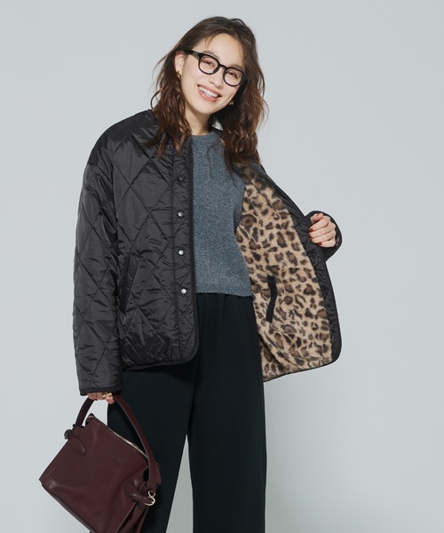 coca（coca）（コカ）の「＼新色追加／リバーシブルキルティングブルゾン（ブルゾン・レディース・アイボリー/ブラック/カーキ/その他/チャコール/B/A・M/L/S/XL）」の18枚目の写真