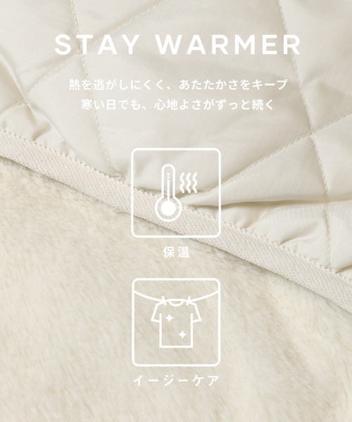 coca（coca）（コカ）の「＼新色追加／リバーシブルキルティングブルゾン（ブルゾン・レディース・アイボリー/ブラック/カーキ/その他/チャコール/B/A・M/L/S/XL）」の9枚目の写真