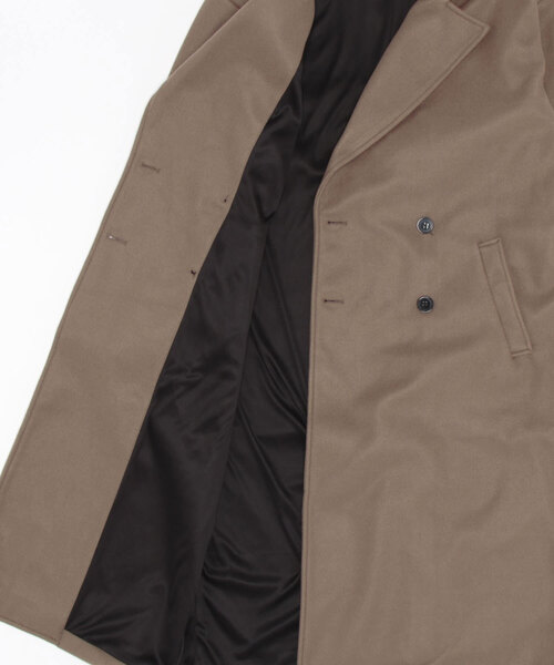 semantic design（セマンティックデザイン）の「セマンティックデザイン ウールライク オーバーサイズ チェスターコート（チェスターコート・メンズ・ベージュ/グリーン系その他/ワインレッド/ブラック・MEDIUM/LARGE/X-LARGE/S）」の6枚目の写真