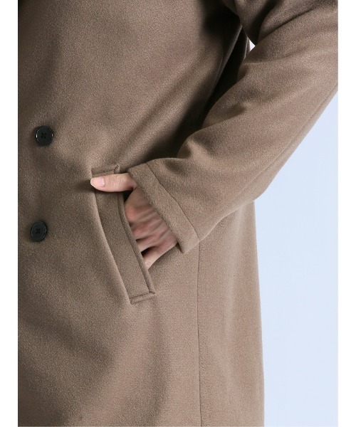 semantic design（セマンティックデザイン）の「セマンティックデザイン ウールライク オーバーサイズ チェスターコート（チェスターコート・メンズ・ベージュ/グリーン系その他/ワインレッド/ブラック・MEDIUM/LARGE/X-LARGE/S）」の14枚目の写真