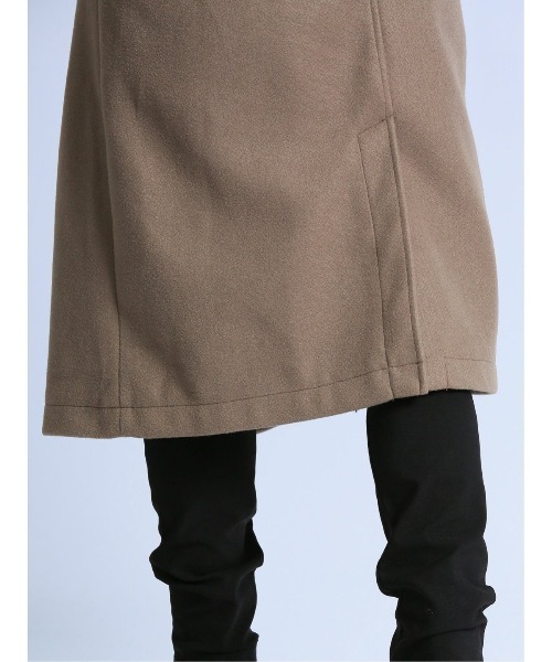 semantic design（セマンティックデザイン）の「セマンティックデザイン ウールライク オーバーサイズ チェスターコート（チェスターコート・メンズ・ベージュ/グリーン系その他/ワインレッド/ブラック・MEDIUM/LARGE/X-LARGE/S）」の15枚目の写真