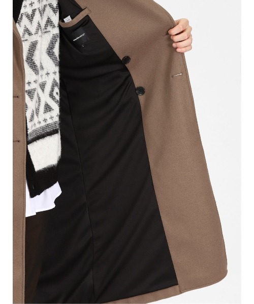 semantic design（セマンティックデザイン）の「セマンティックデザイン ウールライク オーバーサイズ チェスターコート（チェスターコート・メンズ・ベージュ/グリーン系その他/ワインレッド/ブラック・MEDIUM/LARGE/X-LARGE/S）」の17枚目の写真