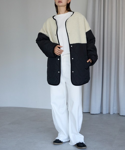 Johnbull ジョンブル ジャケット キルトジャケット レディース 幾何学