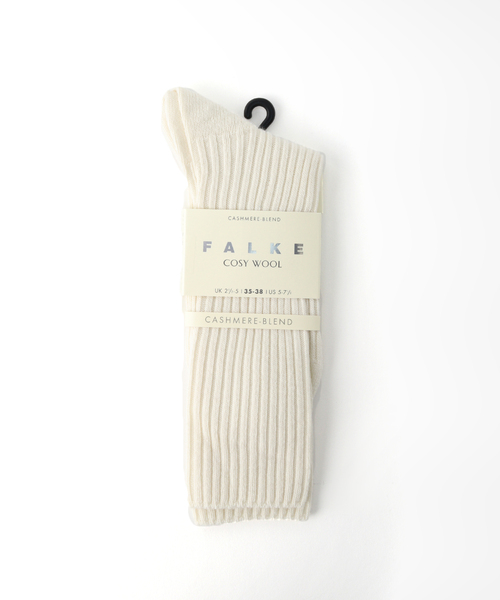 SLOBE IENA(スローブイエナ)の「【FALKE/ファルケ】 Cosy Wool Bootソックス(ソックス/靴下・レディース・ネイビー/ホワイト/チャコールグレー・FREE)」の2枚目の写真
