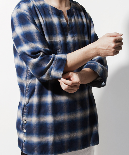 MONKEY TIME（モンキータイム）の「＜monkey time × ONES STROKE＞ SHT PO QSL/シャツ◆（シャツ/ブラウス・メンズ・ブラック/ネイビー・4/M/5/L）」の6枚目の写真