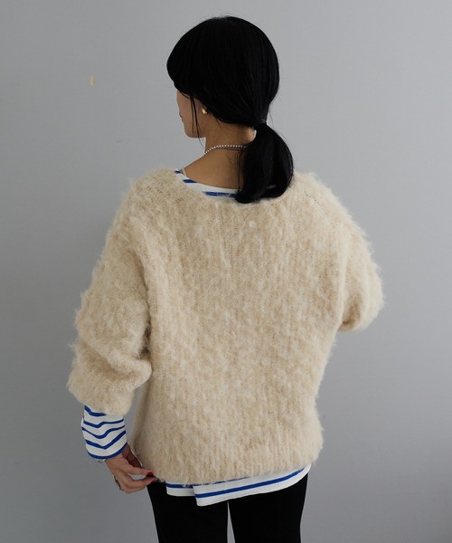 SHENERY（シーナリー）の「サイドスリットボーダーカットソー（Tシャツ/カットソー・レディース・ブラック/ブルー/ピンク/ネイビー/オレンジ・FREE）」の9枚目の写真