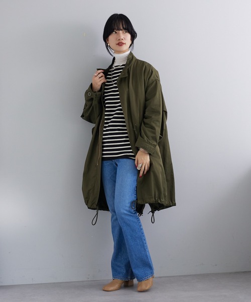 SHENERY（シーナリー）の「サイドスリットボーダーカットソー（Tシャツ/カットソー・レディース・ブラック/ブルー/ピンク/ネイビー/オレンジ・FREE）」の17枚目の写真