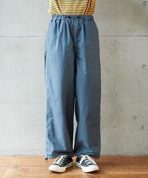 PAR ICI（パーリッシィ）の「チェック/タイプライター 顔料コーティングトレーニングパンツ (セットアップ対応)（その他パンツ・レディース・グレー/サックスブルー/アイボリー・FREE）」の22枚目の写真