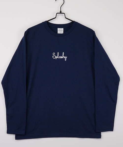 GGD SELECT（ジージーディー　セレクト）の「ロゴプリントロングスリーブTシャツ（Tシャツ/カットソー・メンズ・ブルー/杢グレー/ホワイト系その他2/ブラック/ブラック系その他2/インディゴブルー/ミント/ベージュ/ライトブラック/グリーン/ホワイト/ピンク・M/L/LL）」の11枚目の写真