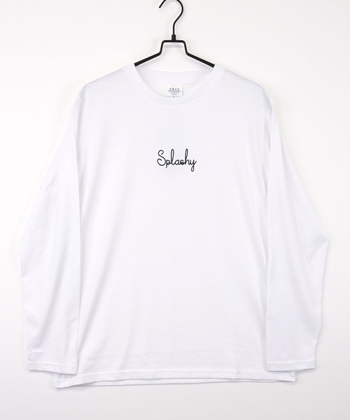 GGD SELECT（ジージーディー　セレクト）の「ロゴプリントロングスリーブTシャツ（Tシャツ/カットソー・メンズ・ブルー/杢グレー/ホワイト系その他2/ブラック/ブラック系その他2/インディゴブルー/ミント/ベージュ/ライトブラック/グリーン/ホワイト/ピンク・M/L/LL）」の3枚目の写真