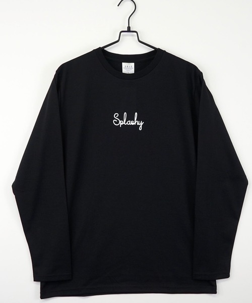 GGD SELECT（ジージーディー　セレクト）の「ロゴプリントロングスリーブTシャツ（Tシャツ/カットソー・メンズ・ブルー/杢グレー/ホワイト系その他2/ブラック/ブラック系その他2/インディゴブルー/ミント/ベージュ/ライトブラック/グリーン/ホワイト/ピンク・M/L/LL）」の6枚目の写真