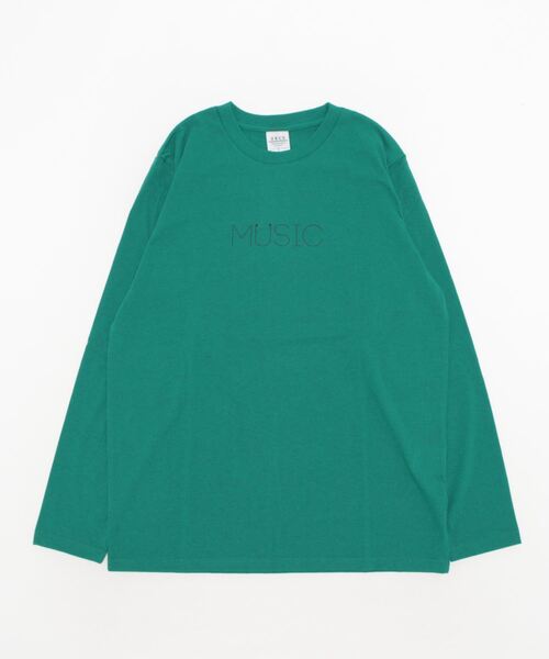 GGD SELECT（ジージーディー　セレクト）の「ロゴプリントロングスリーブTシャツ（Tシャツ/カットソー・メンズ・ブルー/杢グレー/ホワイト系その他2/ブラック/ブラック系その他2/インディゴブルー/ミント/ベージュ/ライトブラック/グリーン/ホワイト/ピンク・M/L/LL）」の15枚目の写真