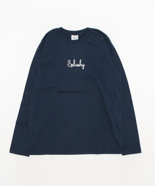 GGD SELECT（ジージーディー　セレクト）の「ロゴプリントロングスリーブTシャツ（Tシャツ/カットソー・メンズ・ブルー/杢グレー/ホワイト系その他2/ブラック/ブラック系その他2/インディゴブルー/ミント/ベージュ/ライトブラック/グリーン/ホワイト/ピンク・M/L/LL）」の18枚目の写真