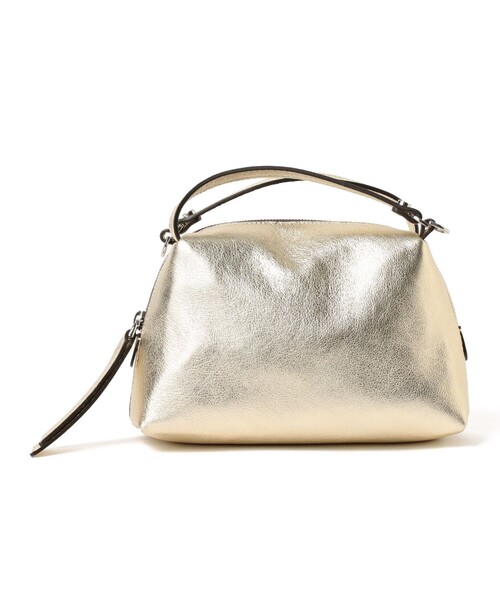 GIANNI CHIARINI / メタリック ALIFA レザーショルダーバッグ S