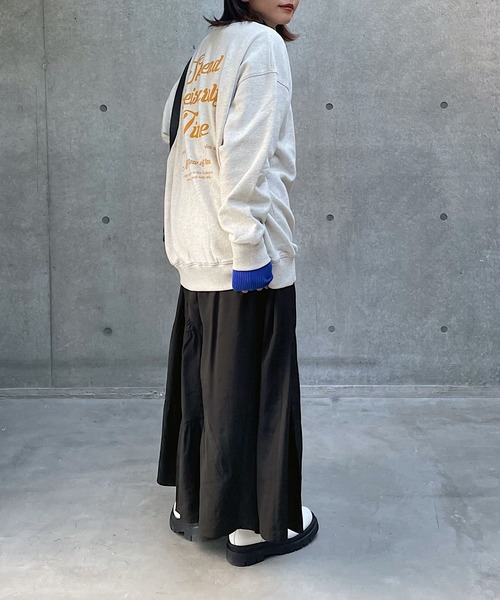 PAGEBOY（ページボーイ）の「ボタンティアードスカート（スカート・レディース・ブラック/カーキ・FREE）」の8枚目の写真