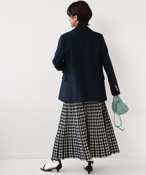 Torrazzo Donna（トラッゾドンナ）の「《追加5》【TORRAZZO DONNA】リバーシブルジャガードスカートチドリ（スカート・レディース・ブラック・FREE）」の5枚目の写真