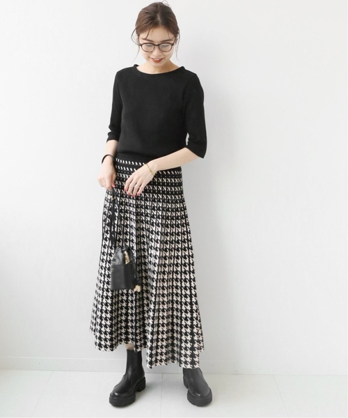 Torrazzo Donna（トラッゾドンナ）の「《追加5》【TORRAZZO DONNA】リバーシブルジャガードスカートチドリ（スカート・レディース・ブラック・FREE）」の19枚目の写真