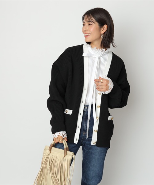 CADUNE（カデュネ）の「レース刺繍バンドカラーブラウス（シャツ 