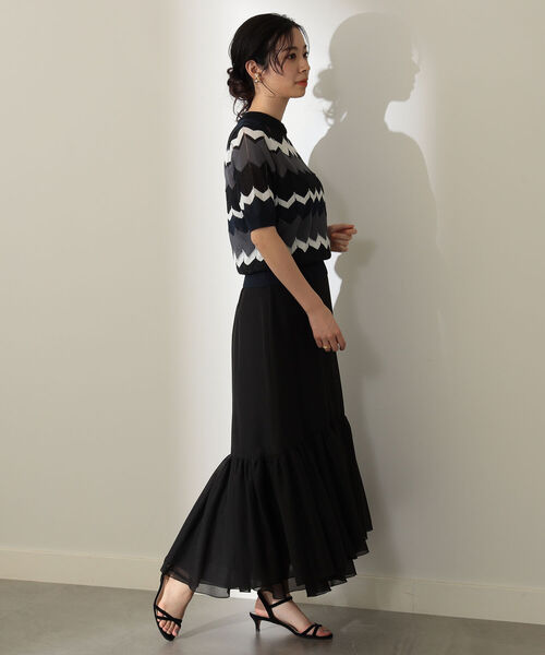 新品 Demi-Luxe BEAMS オーガンジー フレアスカート Demi-Luxe BEAMS(デミルクス ビームス)の「Demi-Luxe BEAMS