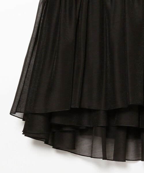 新品 Demi-Luxe BEAMS オーガンジー フレアスカート Demi-Luxe BEAMS（デミルクス ビームス）の「Demi-Luxe BEAMS