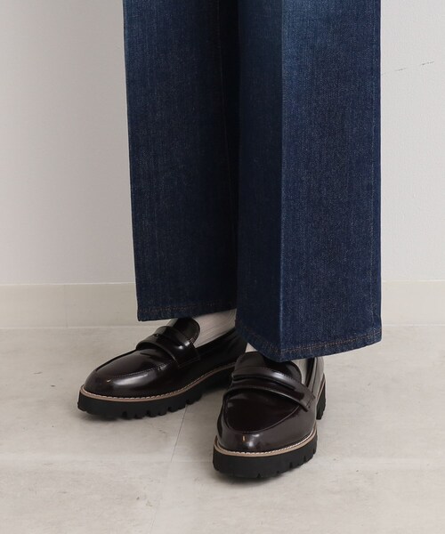 Cutie Blonde(キューティーブロンド)の「◆【セットアップ可】センタープレス デニムセミフレアパンツ(デニムパンツ・レディース・ブルー/ダークネイビー・01/02/03)」の20枚目の写真