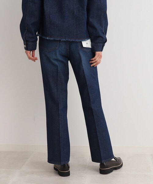 Cutie Blonde(キューティーブロンド)の「◆【セットアップ可】センタープレス デニムセミフレアパンツ(デニムパンツ・レディース・ブルー/ダークネイビー・01/02/03)」の8枚目の写真