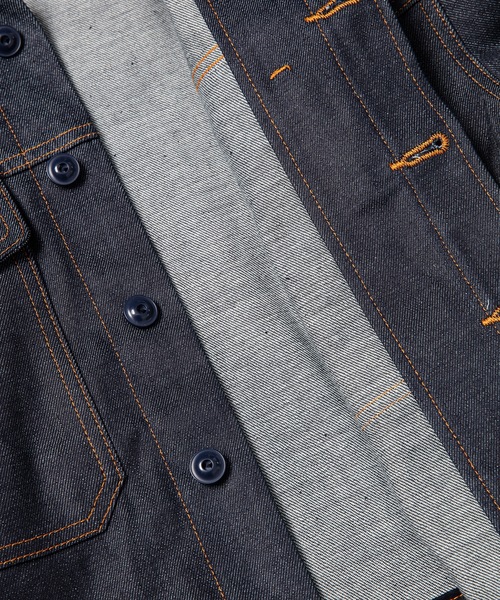 SASQUATCHfabrix.（サスクワァッチファブリックス）の「TROPICAL DRESS JACKET（デニムジャケット・メンズ・サックスブルー/インディゴブルー・L）」の6枚目の写真