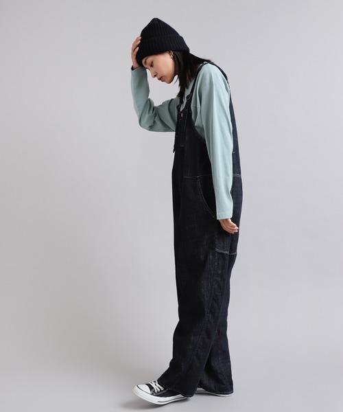 URCH RNA（アーチ アールエヌエー）の「O0697 コックさんのWSベルテッドサロペット（サロペット/オーバーオール・レディース・セージグリーン/ワンウォッシュ/ブラック・MEDIUM）」の9枚目の写真