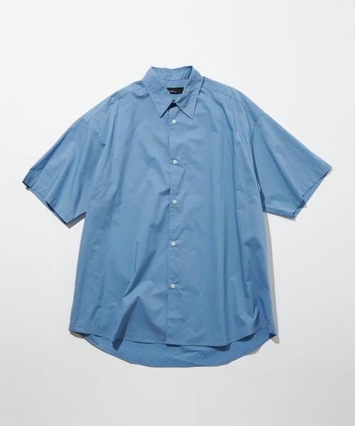 【グリーンレーベルリラクシング】レディースシャツ 白 フィッシュテイル 半袖 M WEB限定】［ XS /H148-155cm］クラフト 5分袖 ブラウス （シャツ