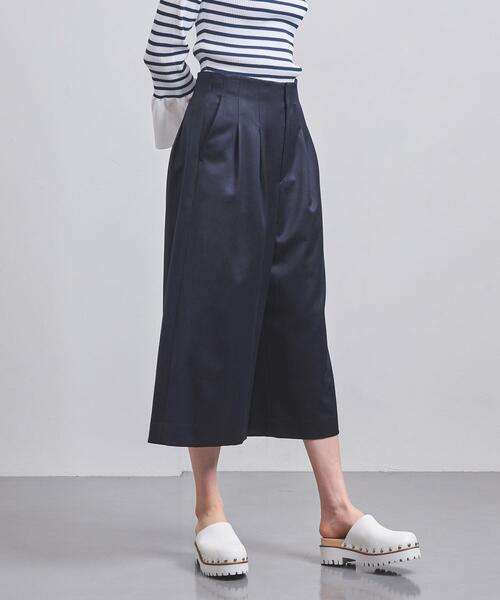 UNITED ARROWS（ユナイテッドアローズ）の「W/PU ハイウエスト ガウチョパンツ（その他パンツ・レディース・ネイビー/オフホワイト/ダークグレー・36/38）」の3枚目の写真