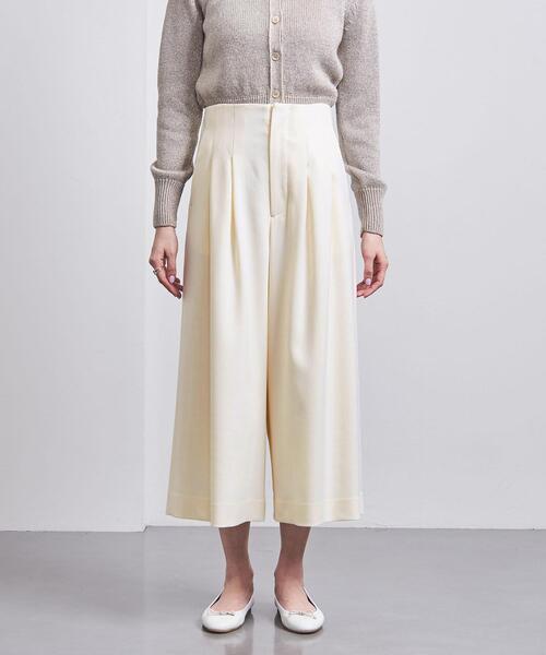 UNITED ARROWS（ユナイテッドアローズ）の「W/PU ハイウエスト ガウチョパンツ（その他パンツ・レディース・ネイビー/オフホワイト/ダークグレー・36/38）」の9枚目の写真