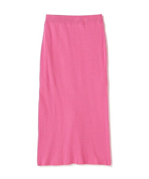 FREE'S MART(フリーズマート)の「◆リブニットナロースカート(スカート・レディース・ベージュ/ピンク/ブラック・SMALL/MEDIUM)」の1枚目の写真