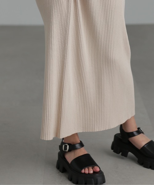 FREE'S MART(フリーズマート)の「◆リブニットナロースカート(スカート・レディース・ベージュ/ピンク/ブラック・SMALL/MEDIUM)」の13枚目の写真