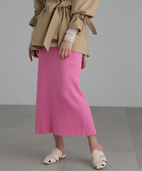 FREE'S MART(フリーズマート)の「◆リブニットナロースカート(スカート・レディース・ベージュ/ピンク/ブラック・SMALL/MEDIUM)」の18枚目の写真