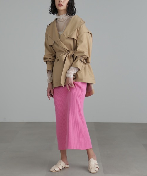 FREE'S MART(フリーズマート)の「◆リブニットナロースカート(スカート・レディース・ベージュ/ピンク/ブラック・SMALL/MEDIUM)」の14枚目の写真