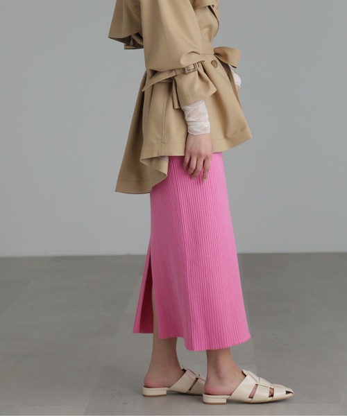 FREE'S MART(フリーズマート)の「◆リブニットナロースカート(スカート・レディース・ベージュ/ピンク/ブラック・SMALL/MEDIUM)」の19枚目の写真