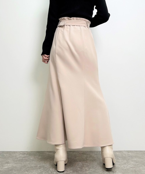 INGNI（イング）の「共ベルト付スリットマーメイドスカート（スカート・レディース・その他3/ブラック/ピンク/ライトベージュ・FREE）」の22枚目の写真