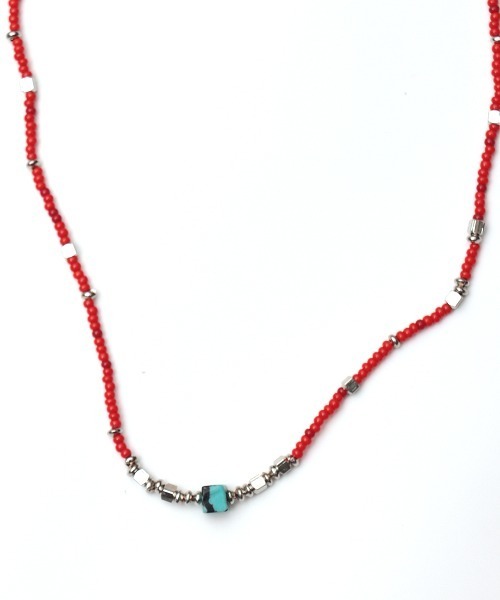 Amina（アミナ）の「Amina ミリオンネックレス（ネックレス・レディース・レッド/ブラック/ターコイズブルー・FREE）」の6枚目の写真