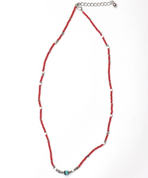 Amina（アミナ）の「Amina ミリオンネックレス（ネックレス・レディース・レッド/ブラック/ターコイズブルー・FREE）」の9枚目の写真