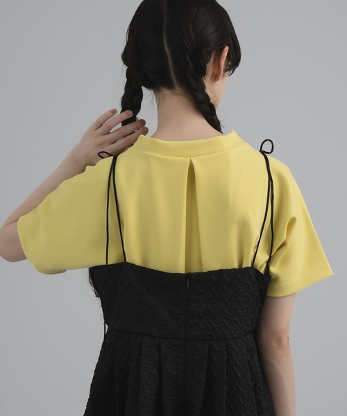 PERNA（ペルナ）の「レイヤリングトップス（シャツ/ブラウス・レディース・ホワイト/イエロー/ブラック・FREE）」の10枚目の写真
