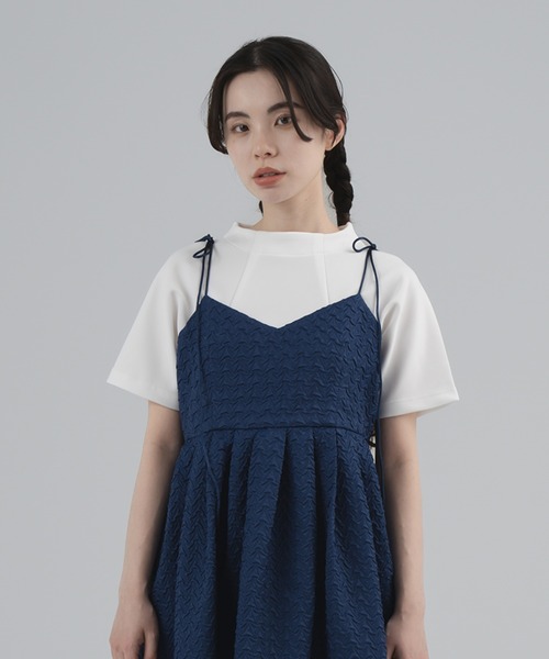 PERNA（ペルナ）の「レイヤリングトップス（シャツ/ブラウス・レディース・ホワイト/イエロー/ブラック・FREE）」の6枚目の写真