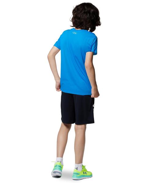 UNDER ARMOUR（アンダーアーマー）の「UAプロトタイプ2.0 ロゴ ショーツ（トレーニング/KIDS）（その他パンツ・キッズ・グレー/ブラック・150cm/140cm/130cm/160cm/120cm）」の5枚目の写真