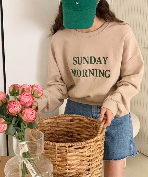 Dalfwin（ダールフィン）の「SUNDAY刺繍ロゴスウェット（スウェット・レディース・ネイビー/ベージュ/オートミール・FREE）」の22枚目の写真