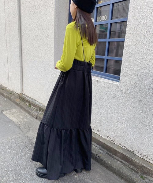 ＪＵＧＬＡＮＳ（ユグランス）の「☆ 立体的なストライプが魅力的。シャドーストライプキャミワンピース　30939A132（ワンピース・レディース・ブルー/オフホワイト/ブラック・FREE）」の8枚目の写真