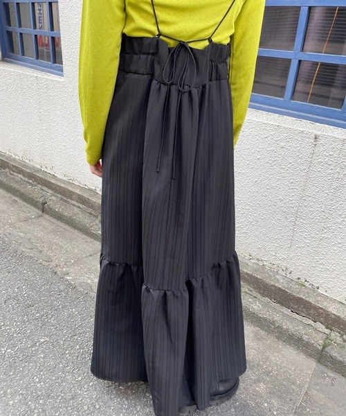 ＪＵＧＬＡＮＳ（ユグランス）の「☆ 立体的なストライプが魅力的。シャドーストライプキャミワンピース　30939A132（ワンピース・レディース・ブルー/オフホワイト/ブラック・FREE）」の10枚目の写真