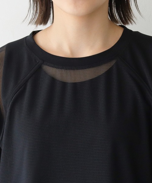 Lant Kalte(ラントカルテ)の「【Lant Kalte】メッシュ切替アンサンブルPO(Tシャツ/カットソー・レディース・アイボリー/ブラック・M)」の21枚目の写真