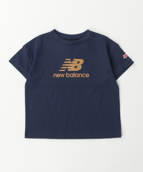 NEW BALANCE（ニューバランス）の「ニューバランス New Balance ショートスリーブTシャツ（Tシャツ/カットソー・キッズ・ローズ/ネイビー/ブラック/オフホワイト/オレンジ・130cm/140cm/150cm/160cm）」の3枚目の写真