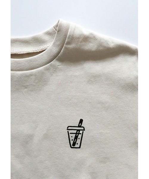 ooju（オージュ）の「【ooju×長場雄】s/s T-shirt "juice"（Tシャツ/カットソー・キッズ・ベージュ/ブラウン/ブルーグレー/グレー・3/4/2/1）」の16枚目の写真